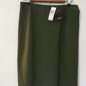 NEW Olive Green Pencil Skirt NWT